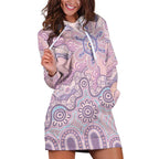 Aboriginal-Islanders NAIDOC Week Hoodie Dress River and land aboriginal art
