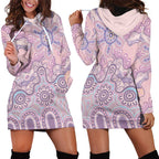Aboriginal-Islanders NAIDOC Week Hoodie Dress River and land aboriginal art