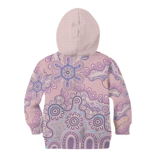Aboriginal-Islanders NAIDOC Week Kid Hoodie River and land aboriginal art