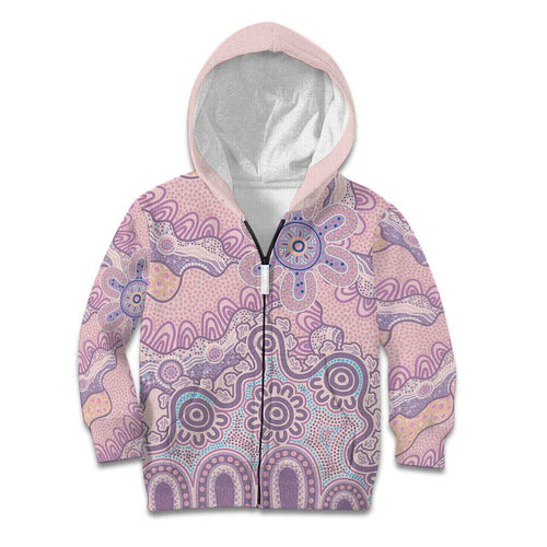 Aboriginal-Islanders NAIDOC Week Kid Hoodie River and land aboriginal art