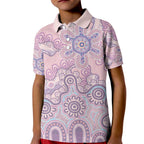 Aboriginal-Islanders NAIDOC Week Kid Polo Shirt River and land aboriginal art