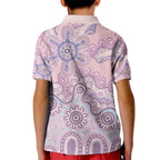 Aboriginal-Islanders NAIDOC Week Kid Polo Shirt River and land aboriginal art