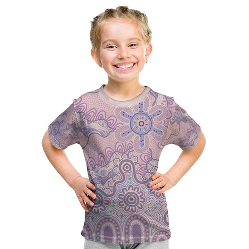 Aboriginal-Islanders NAIDOC Week Kid T Shirt River and land aboriginal art