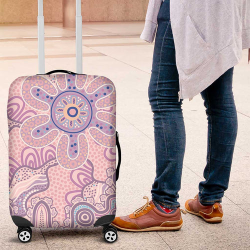 Aboriginal-Islanders NAIDOC Week Luggage Cover River and land aboriginal art