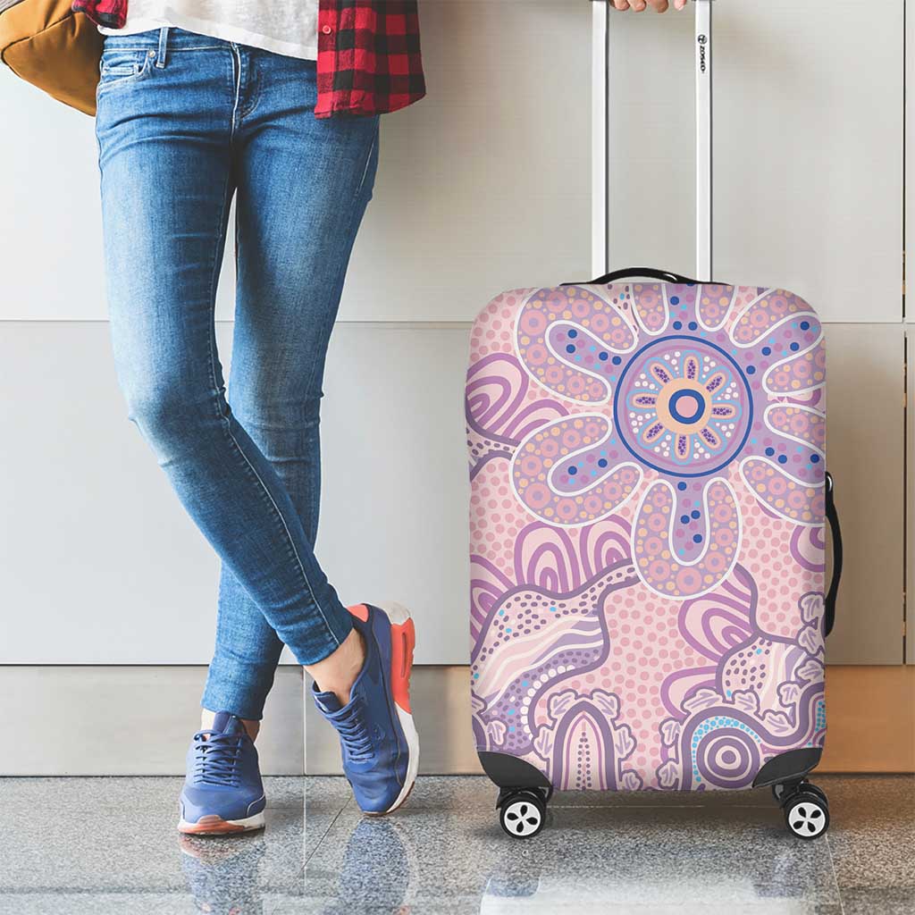 Aboriginal-Islanders NAIDOC Week Luggage Cover River and land aboriginal art