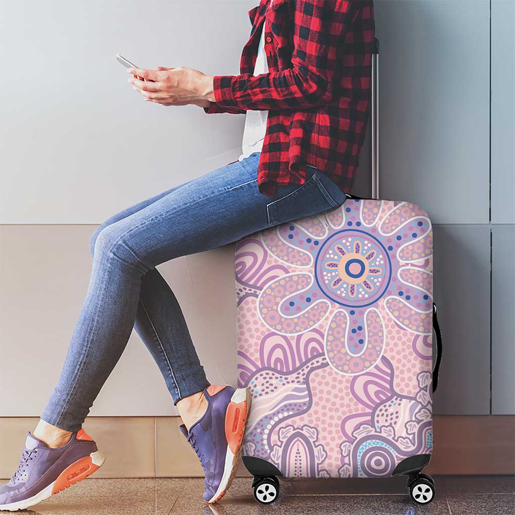 Aboriginal-Islanders NAIDOC Week Luggage Cover River and land aboriginal art