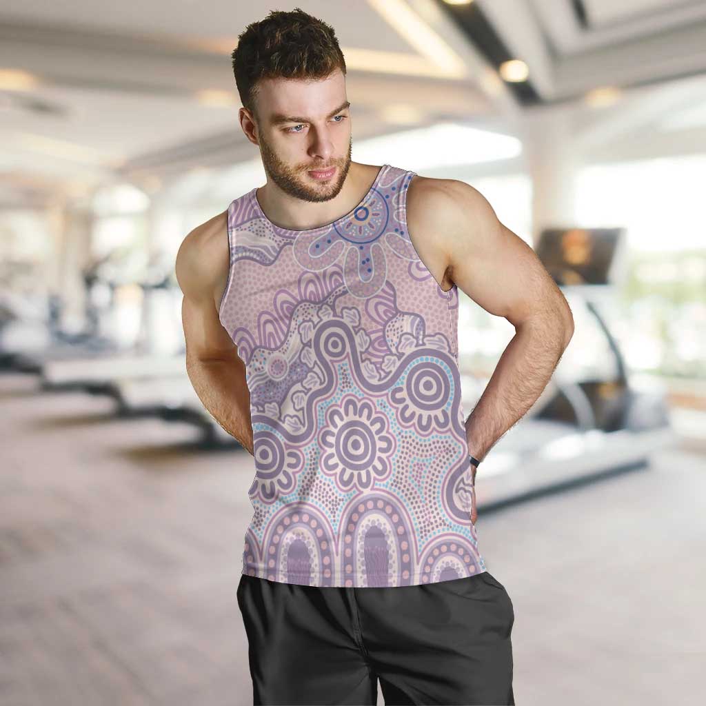 Aboriginal-Islanders NAIDOC Week Men Tank Top River and land aboriginal art