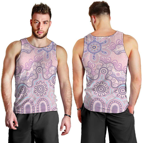 Aboriginal-Islanders NAIDOC Week Men Tank Top River and land aboriginal art