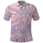 Aboriginal-Islanders NAIDOC Week Polo Shirt River and land aboriginal art