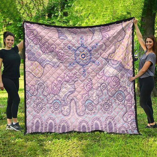 Aboriginal-Islanders NAIDOC Week Quilt River and land aboriginal art