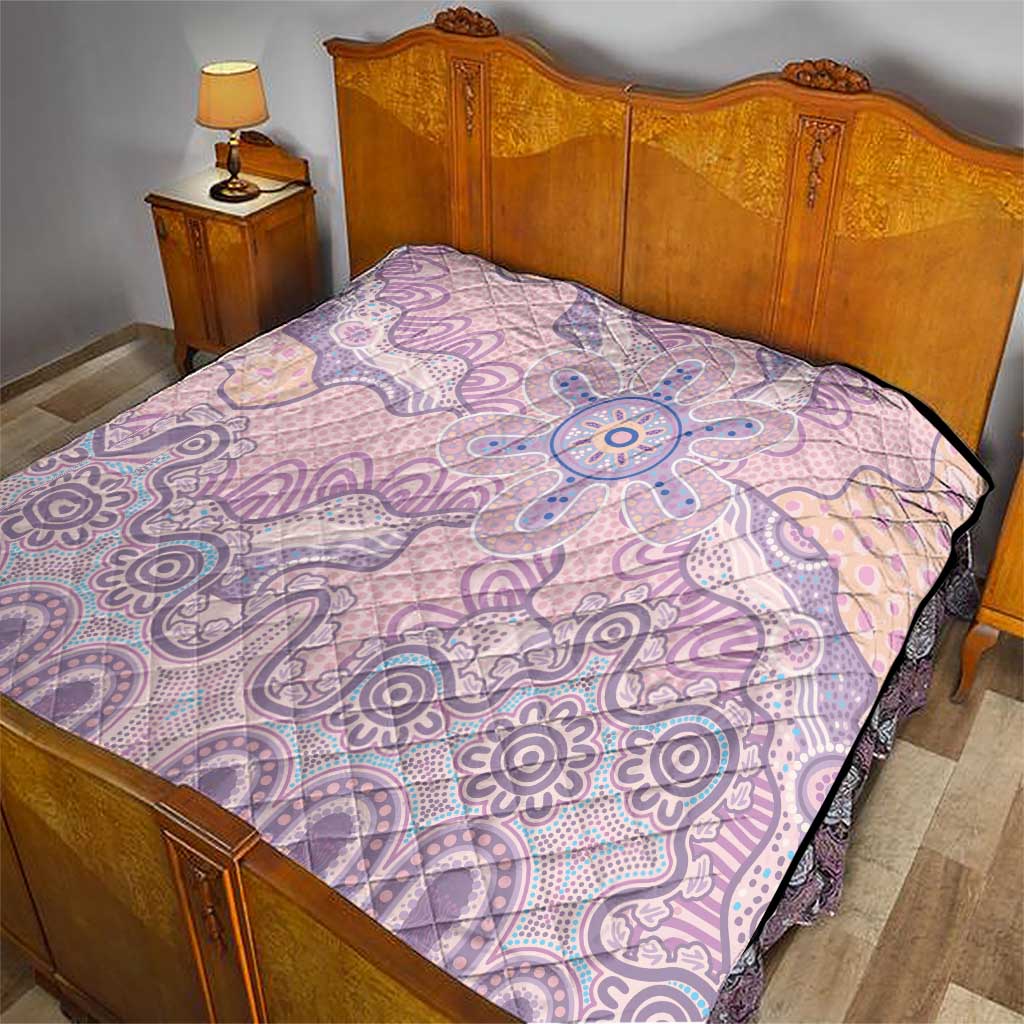 Aboriginal-Islanders NAIDOC Week Quilt River and land aboriginal art