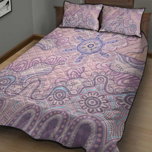 Aboriginal-Islanders NAIDOC Week Quilt Bed Set River and land aboriginal art