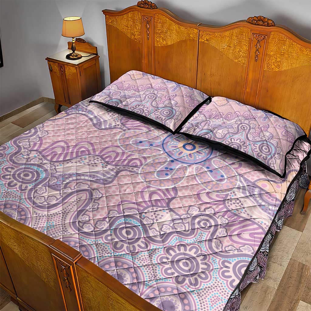 Aboriginal-Islanders NAIDOC Week Quilt Bed Set River and land aboriginal art