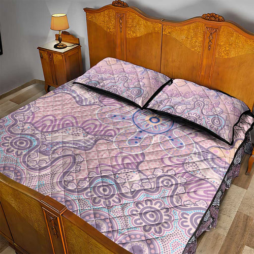 Aboriginal-Islanders NAIDOC Week Quilt Bed Set River and land aboriginal art