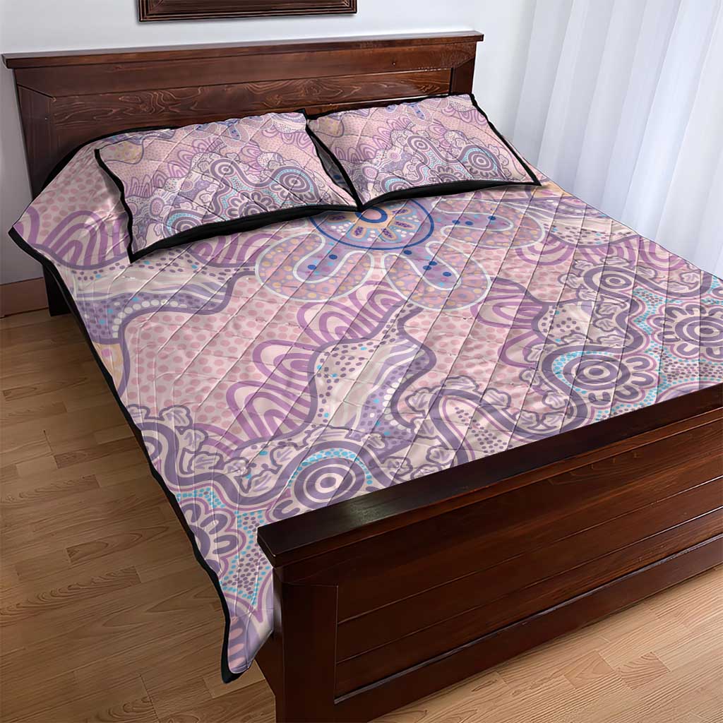 Aboriginal-Islanders NAIDOC Week Quilt Bed Set River and land aboriginal art