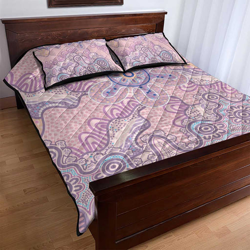 Aboriginal-Islanders NAIDOC Week Quilt Bed Set River and land aboriginal art