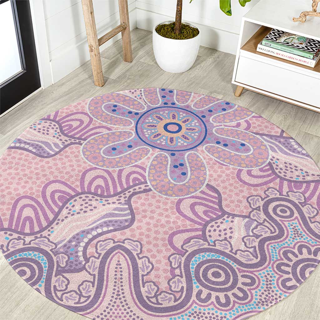 Aboriginal-Islanders NAIDOC Week Round Carpet River and land aboriginal art