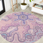 Aboriginal-Islanders NAIDOC Week Round Carpet River and land aboriginal art