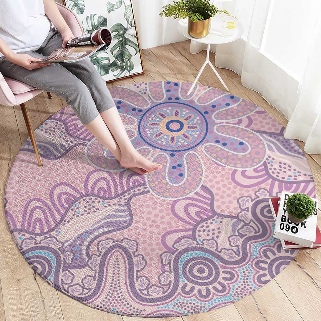 Aboriginal-Islanders NAIDOC Week Round Carpet River and land aboriginal art