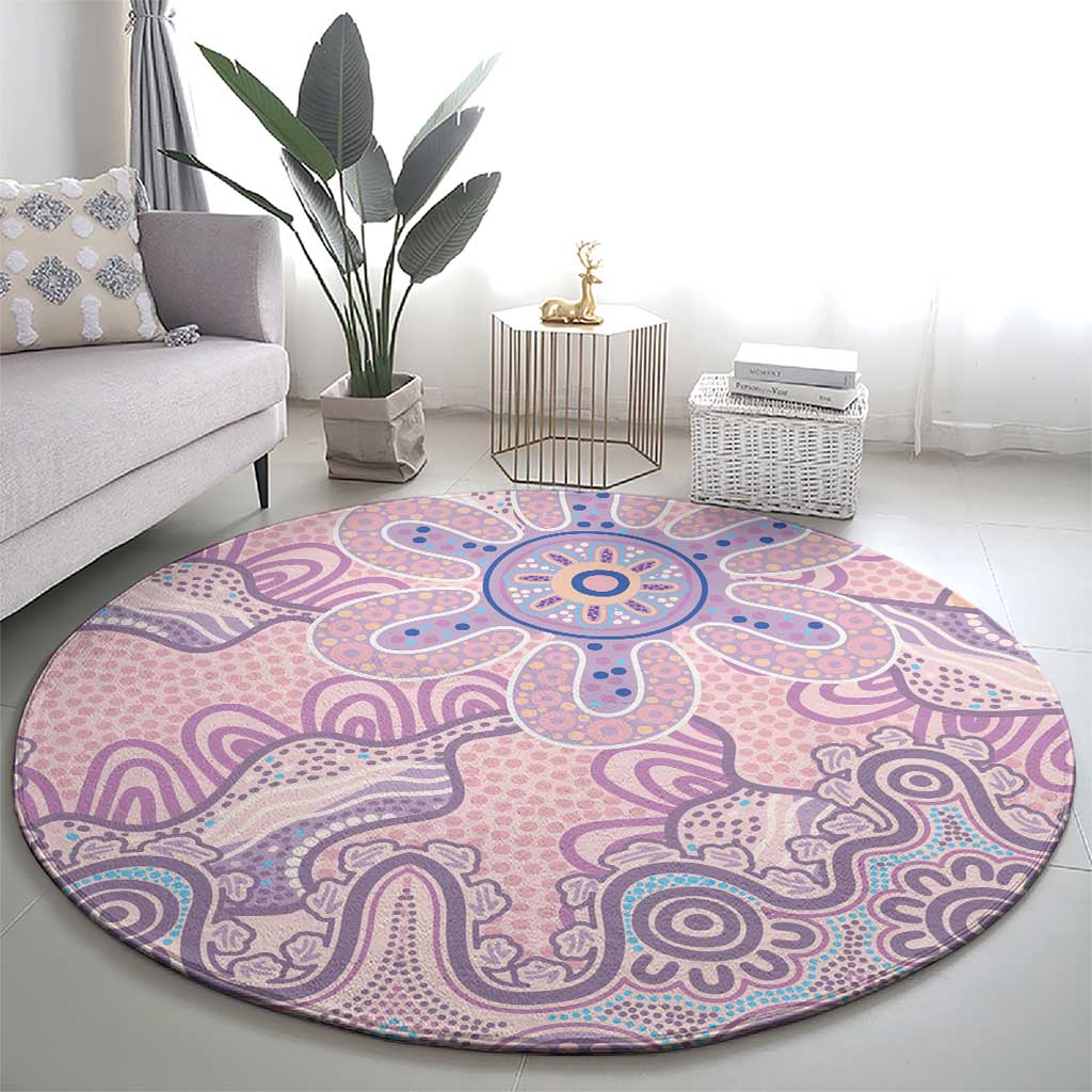 Aboriginal-Islanders NAIDOC Week Round Carpet River and land aboriginal art