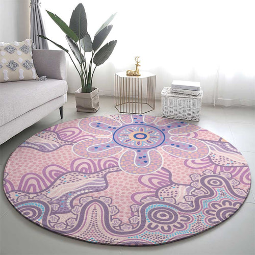 Aboriginal-Islanders NAIDOC Week Round Carpet River and land aboriginal art