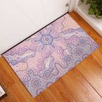 Aboriginal-Islanders NAIDOC Week Rubber Doormat River and land aboriginal art