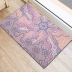 Aboriginal-Islanders NAIDOC Week Rubber Doormat River and land aboriginal art