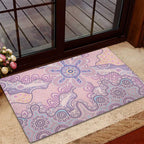 Aboriginal-Islanders NAIDOC Week Rubber Doormat River and land aboriginal art