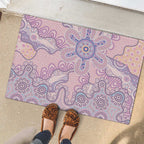Aboriginal-Islanders NAIDOC Week Rubber Doormat River and land aboriginal art