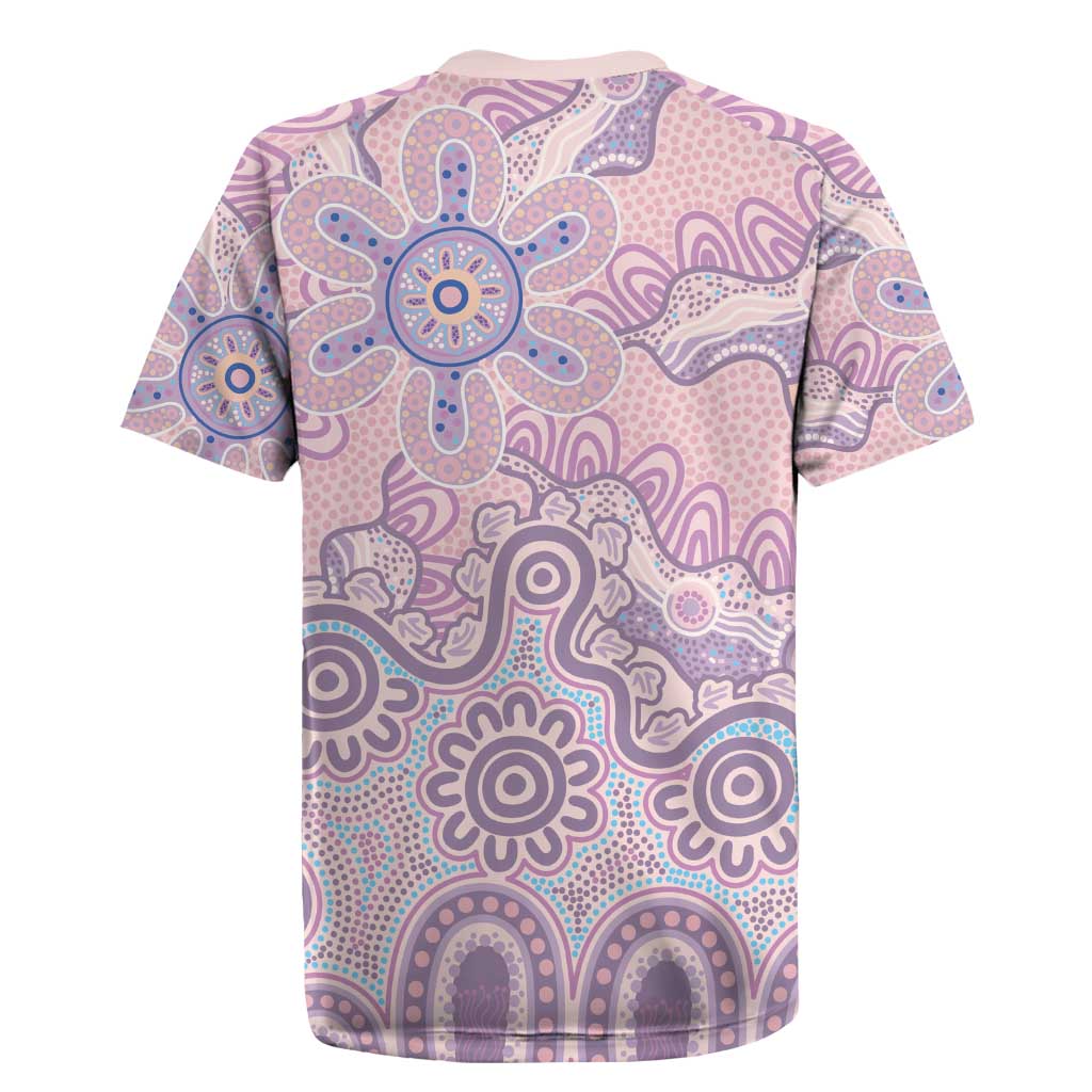 Aboriginal-Islanders NAIDOC Week Rugby Jersey River and land aboriginal art