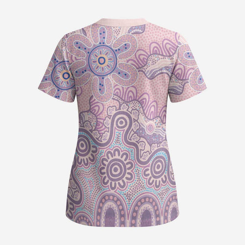 Aboriginal-Islanders NAIDOC Week Scrub Top River and land aboriginal art - Aussie Hoodie