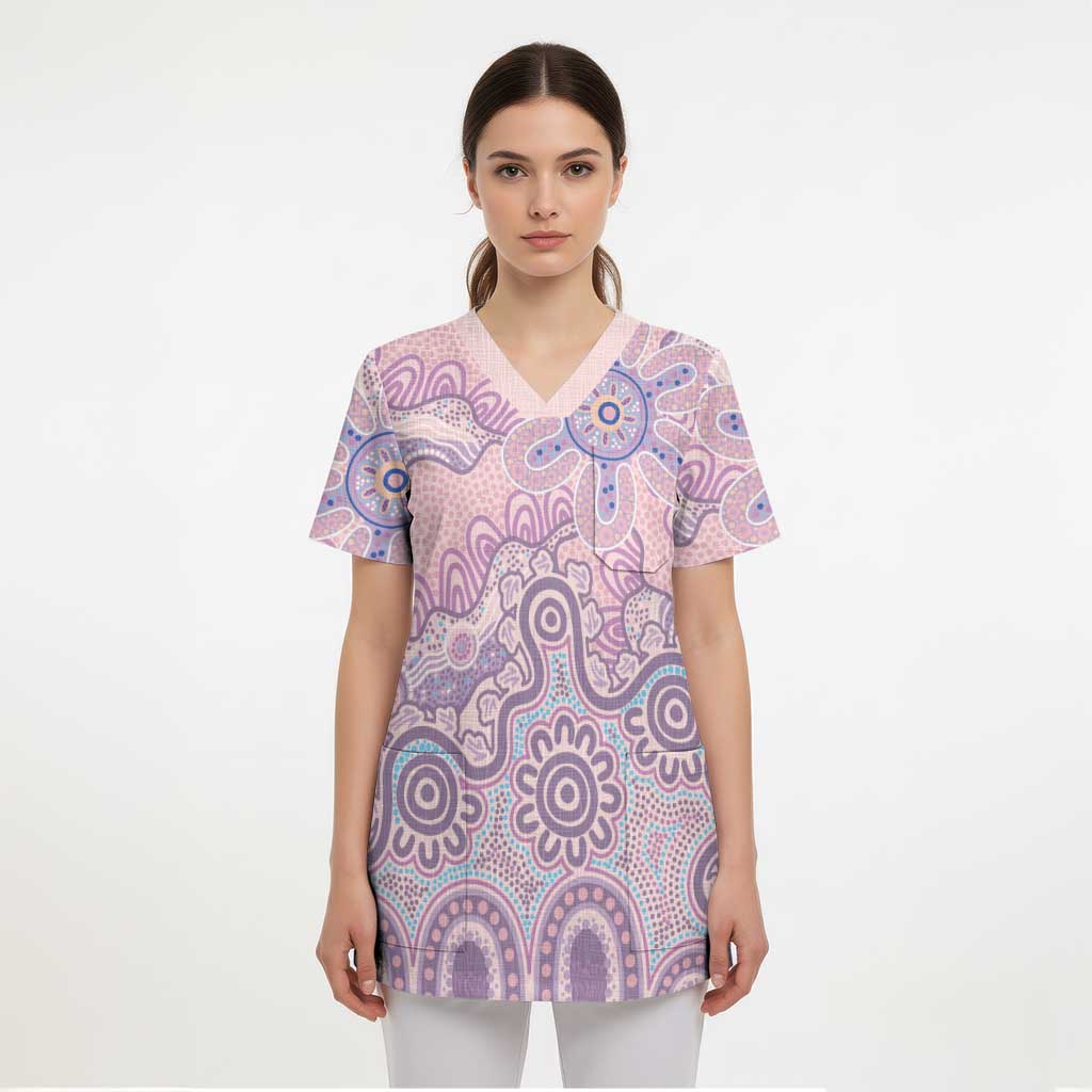 Aboriginal-Islanders NAIDOC Week Scrub Top River and land aboriginal art - Aussie Hoodie