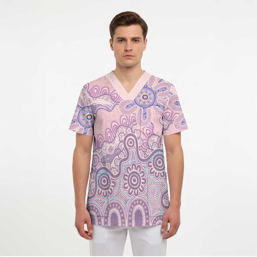 Aboriginal-Islanders NAIDOC Week Scrub Top River and land aboriginal art - Aussie Hoodie