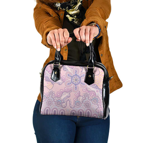 Aboriginal-Islanders NAIDOC Week Shoulder Handbag River and land aboriginal art