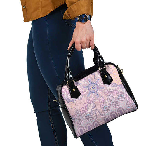 Aboriginal-Islanders NAIDOC Week Shoulder Handbag River and land aboriginal art