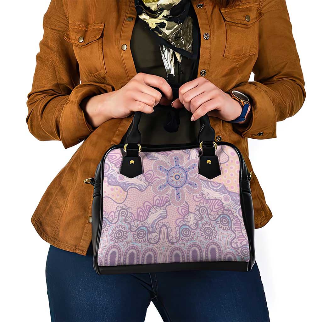 Aboriginal-Islanders NAIDOC Week Shoulder Handbag River and land aboriginal art