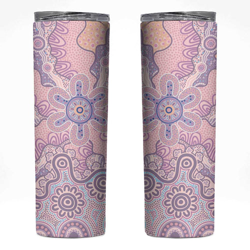 Aboriginal-Islanders NAIDOC Week Skinny Tumbler River and land aboriginal art
