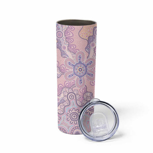 Aboriginal-Islanders NAIDOC Week Skinny Tumbler River and land aboriginal art