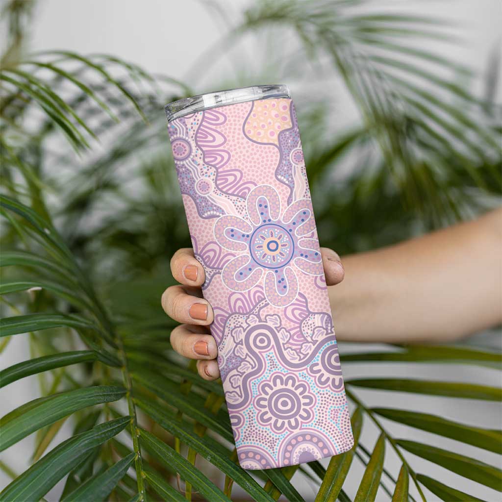 Aboriginal-Islanders NAIDOC Week Skinny Tumbler River and land aboriginal art