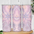Aboriginal-Islanders NAIDOC Week Skinny Tumbler River and land aboriginal art
