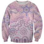 Aboriginal-Islanders NAIDOC Week Sweatshirt River and land aboriginal art