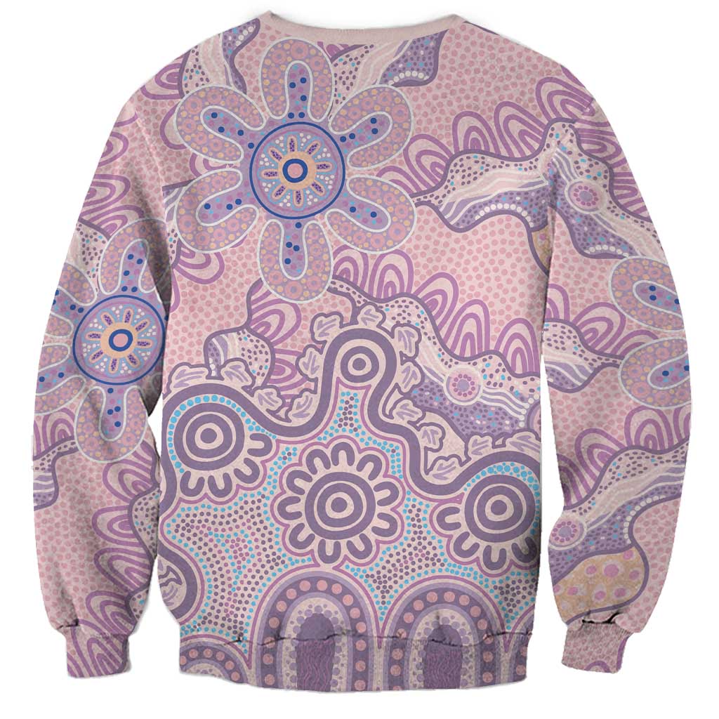Aboriginal-Islanders NAIDOC Week Sweatshirt River and land aboriginal art