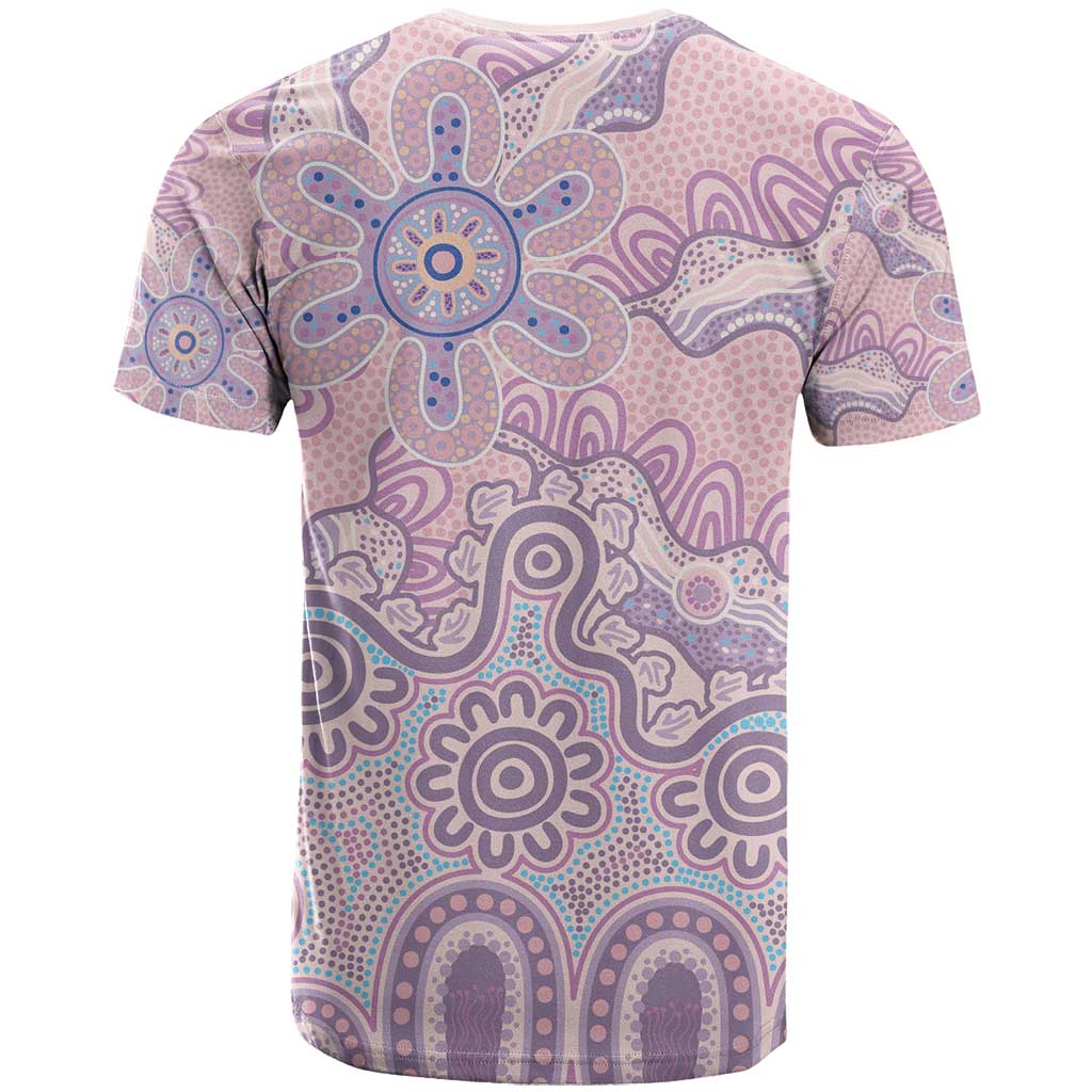 Aboriginal-Islanders NAIDOC Week T Shirt River and land aboriginal art