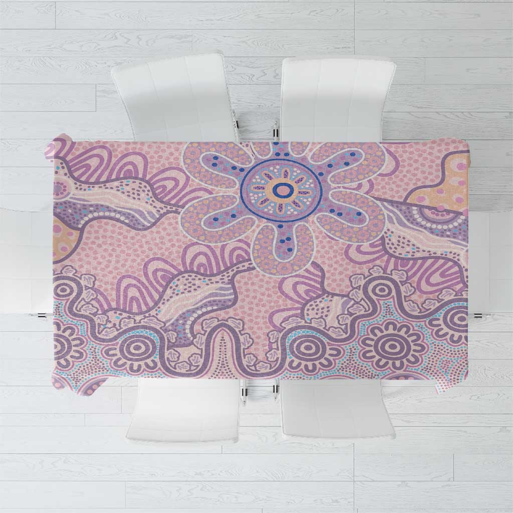 Aboriginal-Islanders NAIDOC Week Tablecloth River and land aboriginal art