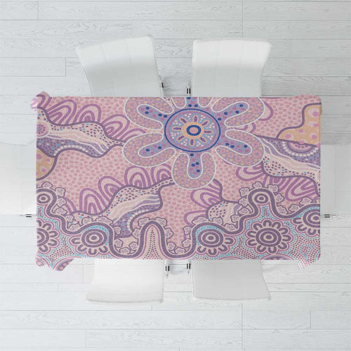 Aboriginal-Islanders NAIDOC Week Tablecloth River and land aboriginal art