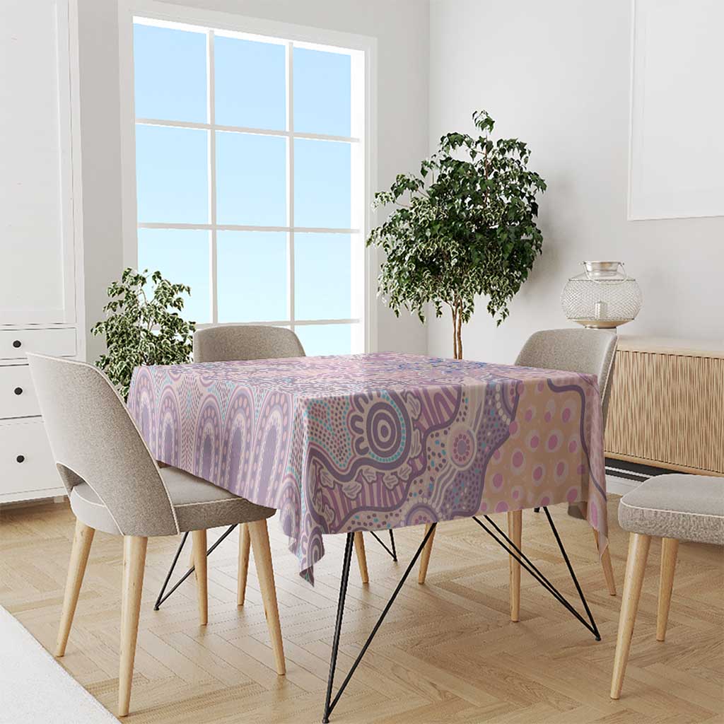 Aboriginal-Islanders NAIDOC Week Tablecloth River and land aboriginal art