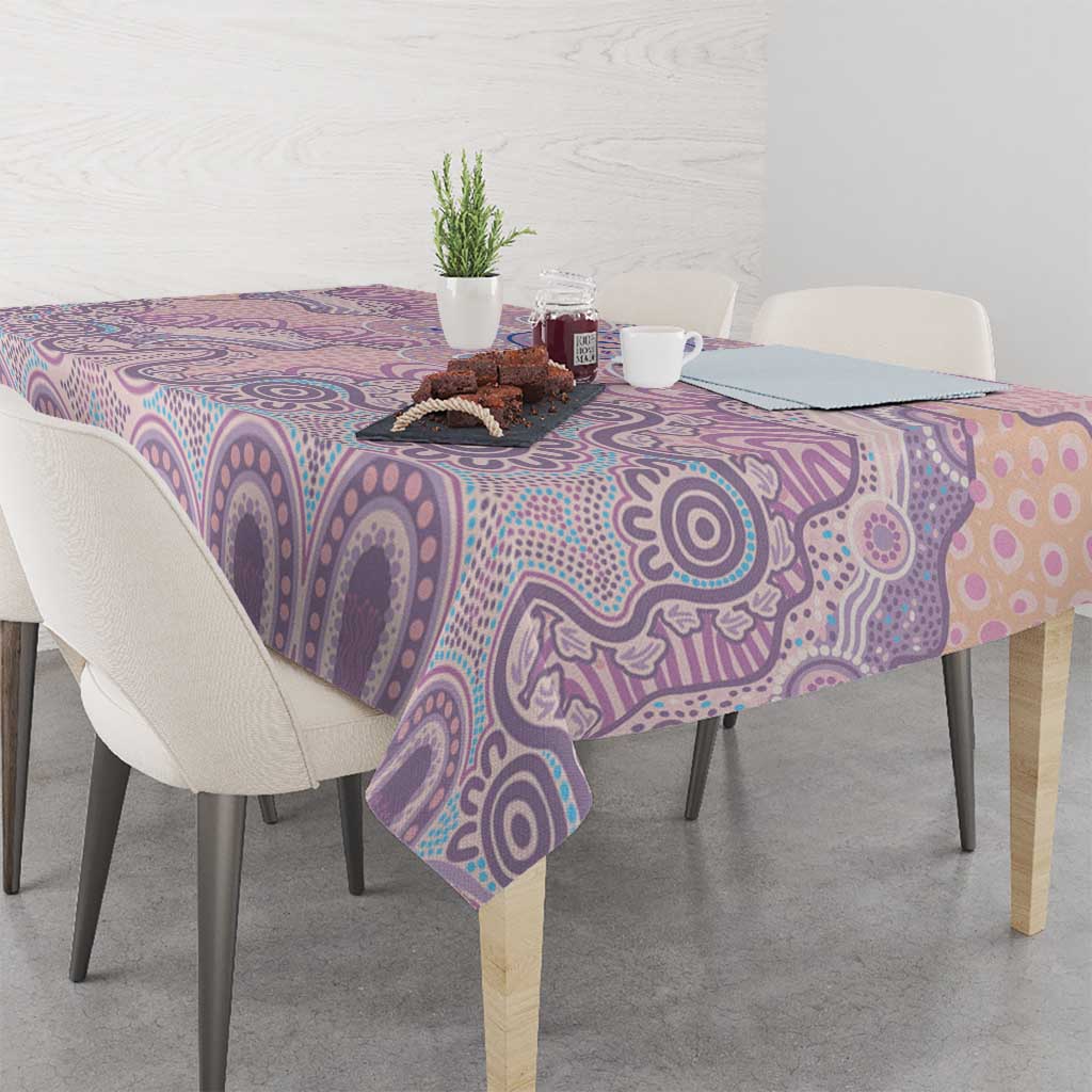 Aboriginal-Islanders NAIDOC Week Tablecloth River and land aboriginal art