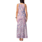 Aboriginal-Islanders NAIDOC Week Tank Maxi Dress River and land aboriginal art