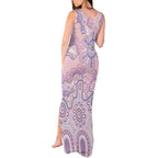 Aboriginal-Islanders NAIDOC Week Tank Maxi Dress River and land aboriginal art