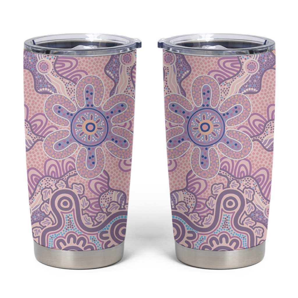 Aboriginal-Islanders NAIDOC Week Tumbler Cup River and land aboriginal art